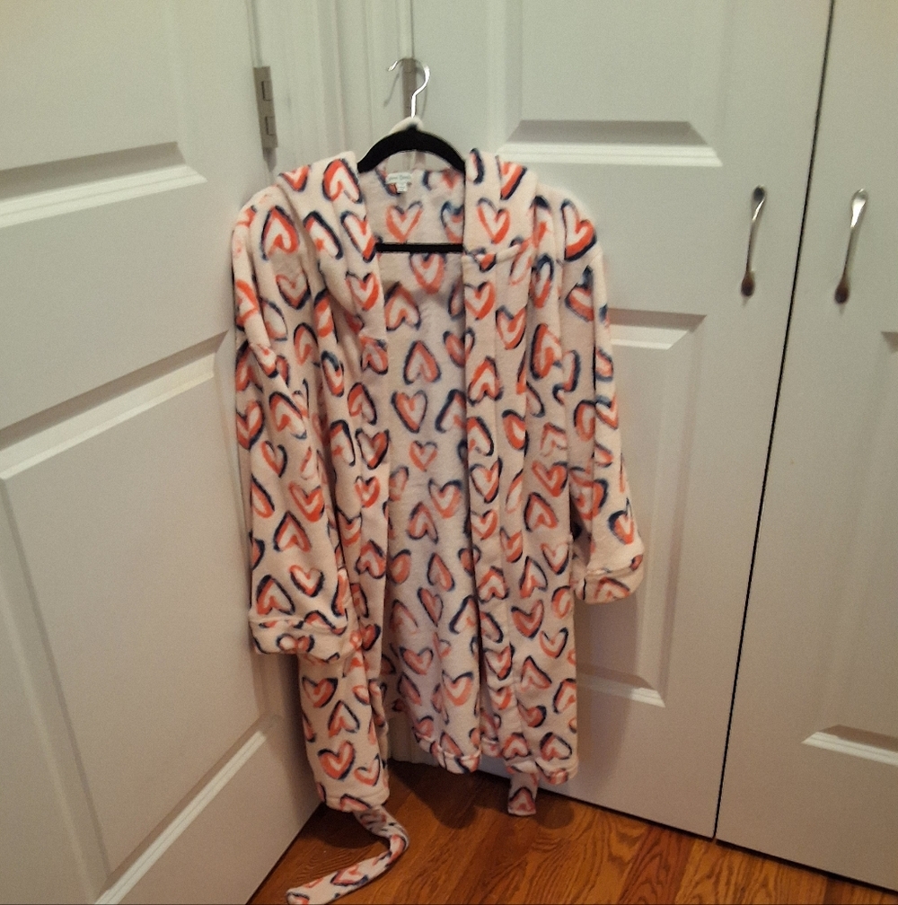Vera Bradley Plush Hooded Bathrobe